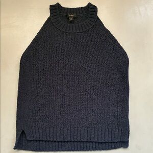 J. Crew Navy Blue Knit Sleeveless Top